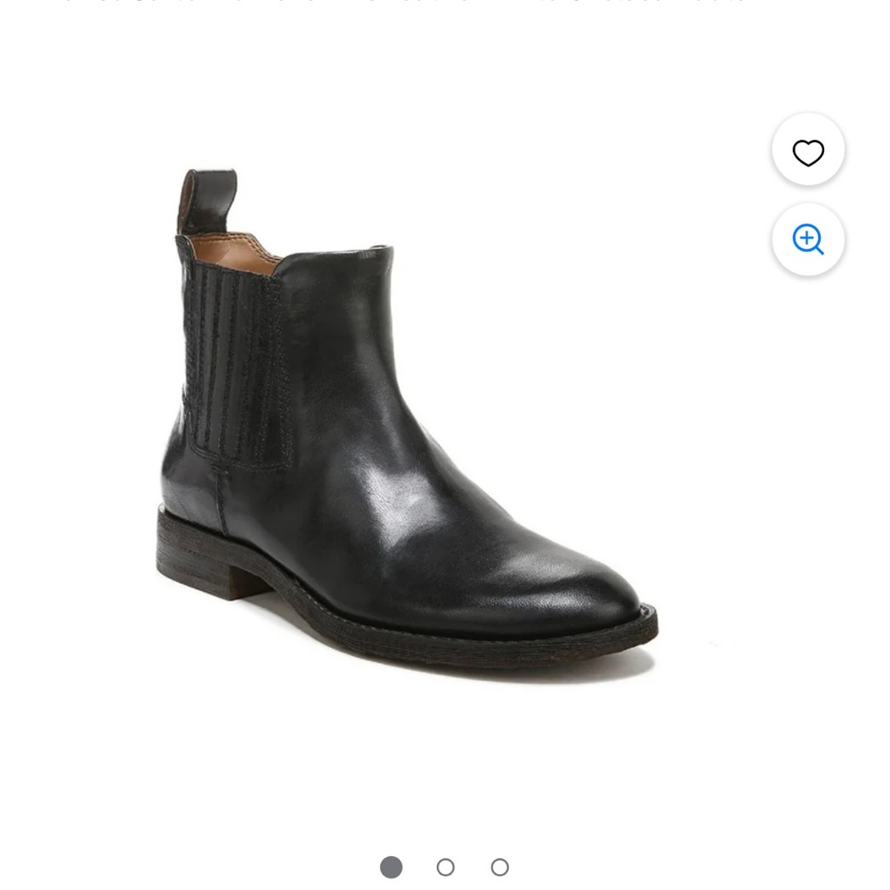 Franco Sarto black leather Chelsea boots size 7 1 inch heel